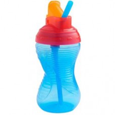 Copo com canudo Mighty Grip Munchkin Azul